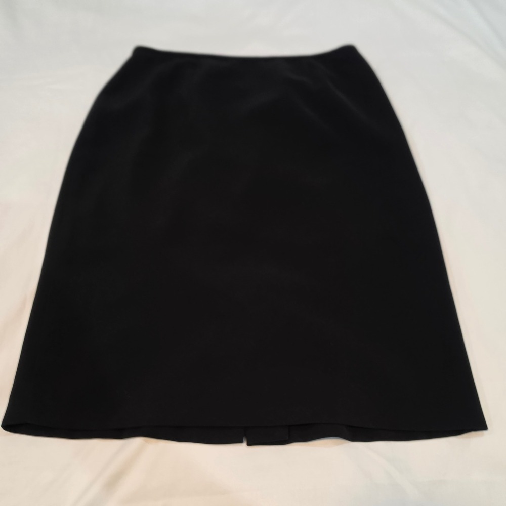 Kasper Classics Pencil Skirt Womens 10 Black Excellent Knee Length Office Skirt